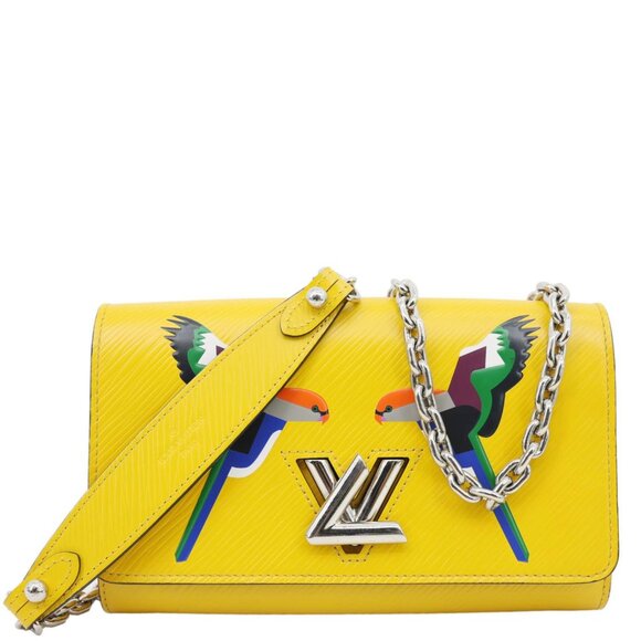 Louis Vuitton  Twist Bird Epi Leather Chain Wallet Yellow - Picture 1 of 15